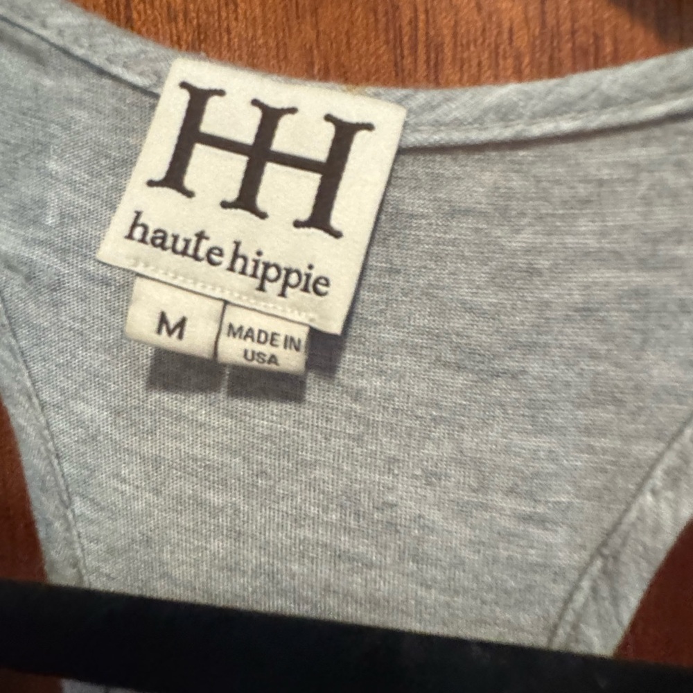 Haute Hippie Light Gray 'Cowgirl Up' Tank Top - Picture 2 of 2